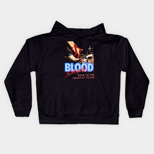 Blood Simple Design Kids Hoodie by HellwoodOutfitters